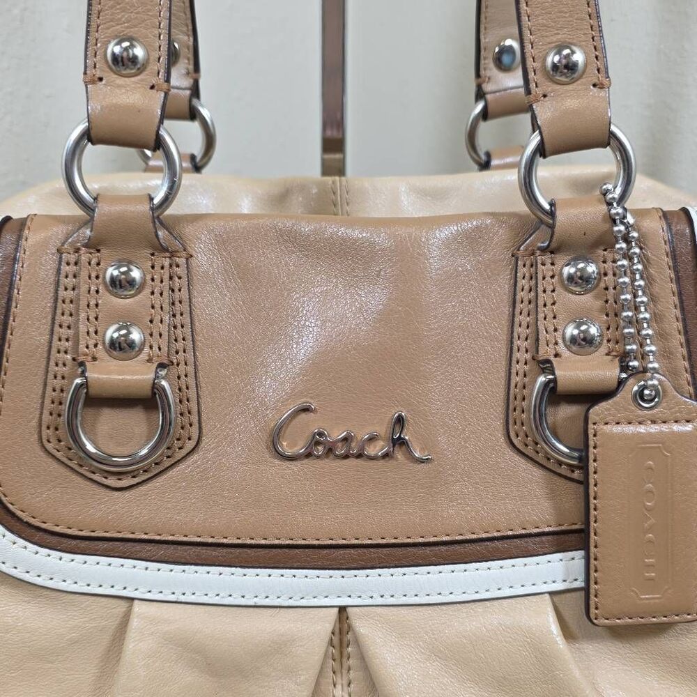 Coach Ashley Spectator Leather Shoulder Bag | Matching Wallet - Picture 4 of 16